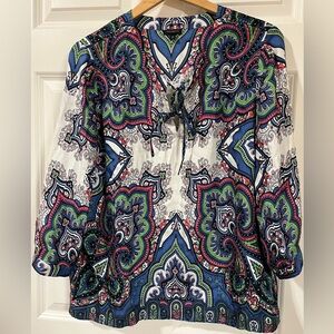 Talbots silk Women's Top - Multicolor